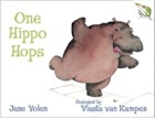 Cover of One Hippo Hops by Jane Yolen